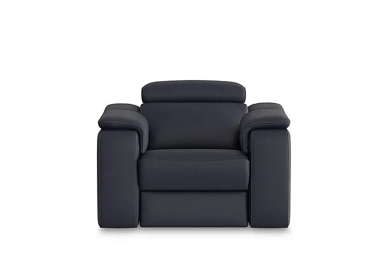 Canto Leather Armchair - Torello Blu