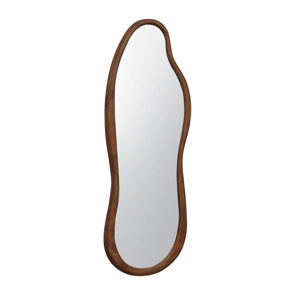 sweeek Wooden mirror in Dark Brown 1