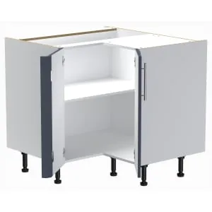 Wickes Orlando Marine Blue Corner Base Unit - 925mm 2