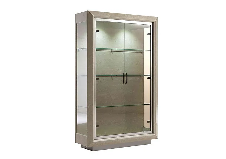 Palazzo 2 Door Curio Cabinet - Sand Birch