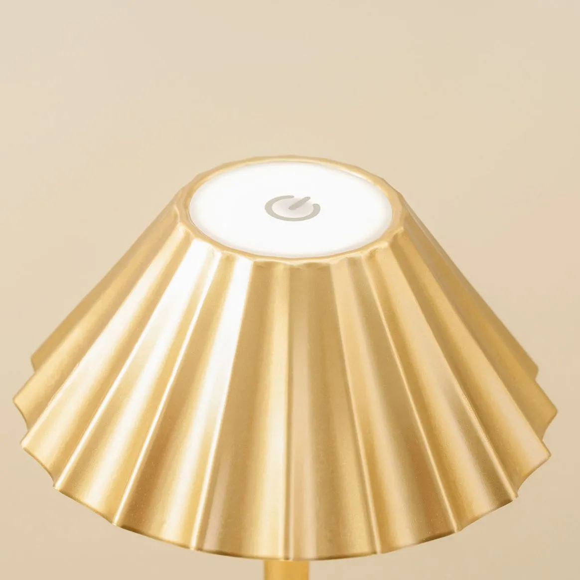 ValueLights Avery Set of 2 Rechargeable Easy Fit Wall Light Fittings in Gold 3