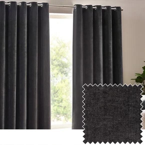 Yard Chenille Eyelet Curtains 4
