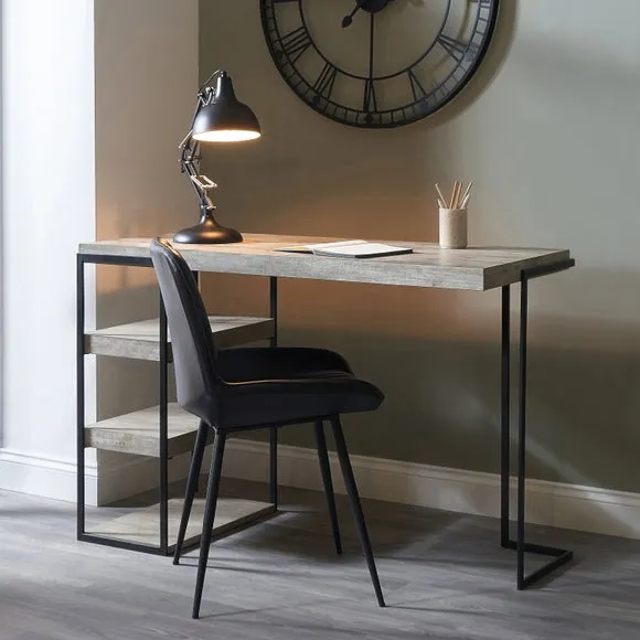 Return - Jersey Desk, Concrete Effect