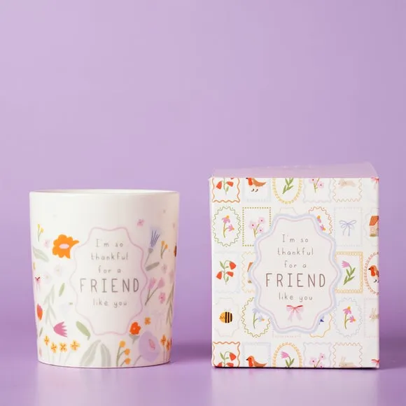 Love Life Friend Like You Lychee & Raspberry Ceramic Candle