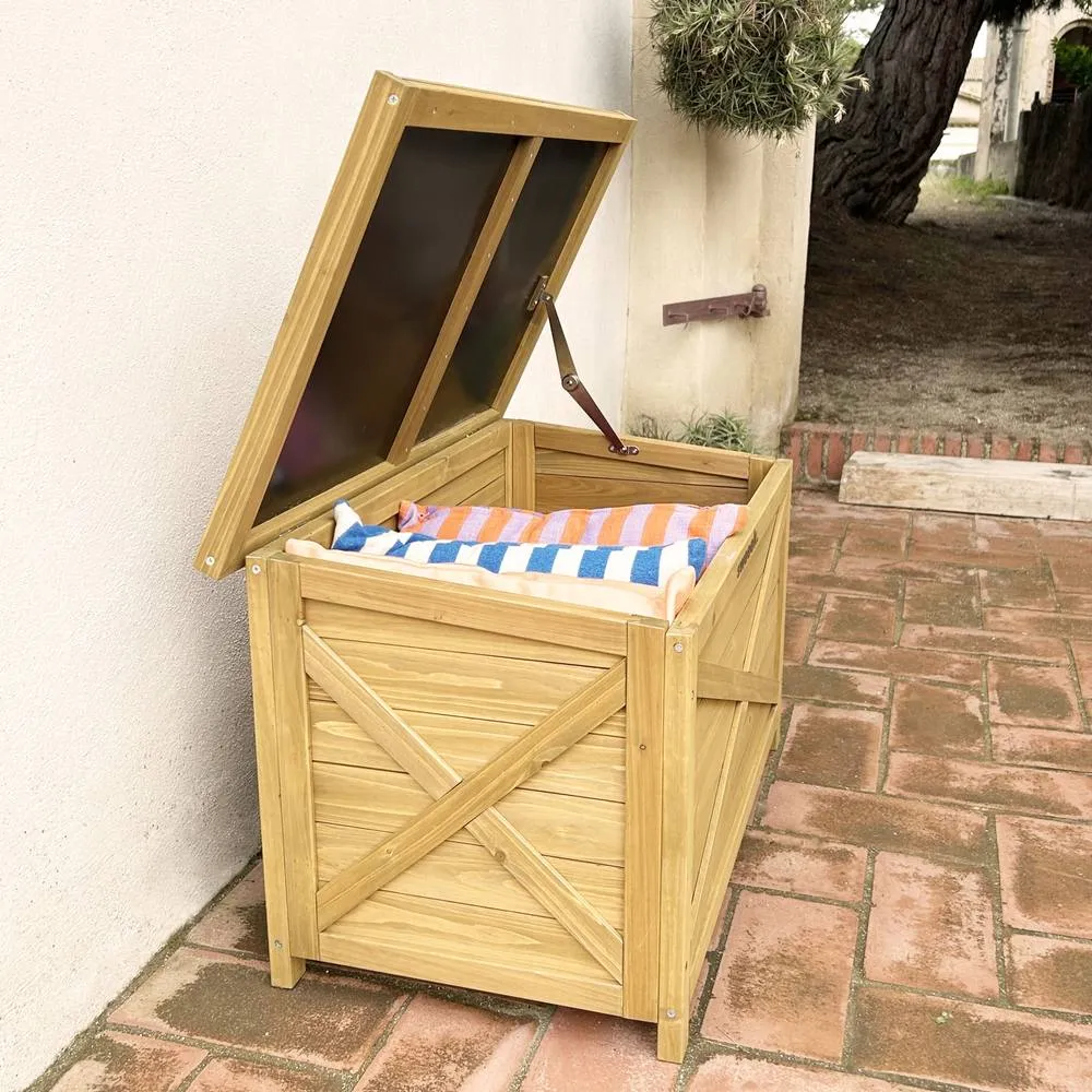 sweeek Wooden Storage Box in Light Brown 6