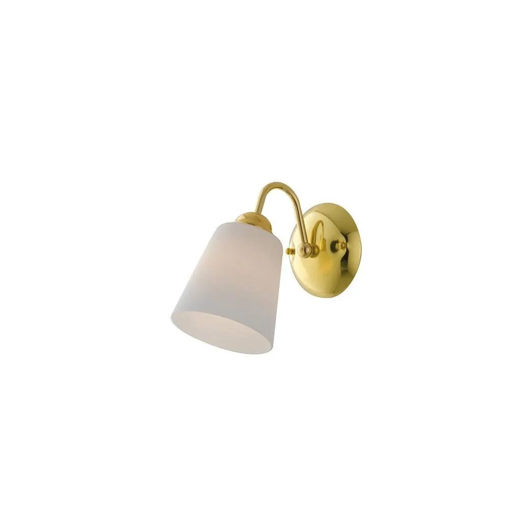 Netlighting Wall Lamp with Glass Shades Gold 26x12cm