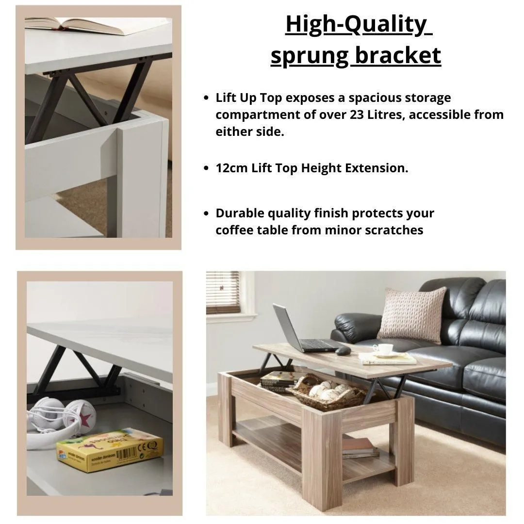 GFW Lift Up Coffee Table in Walnut 5