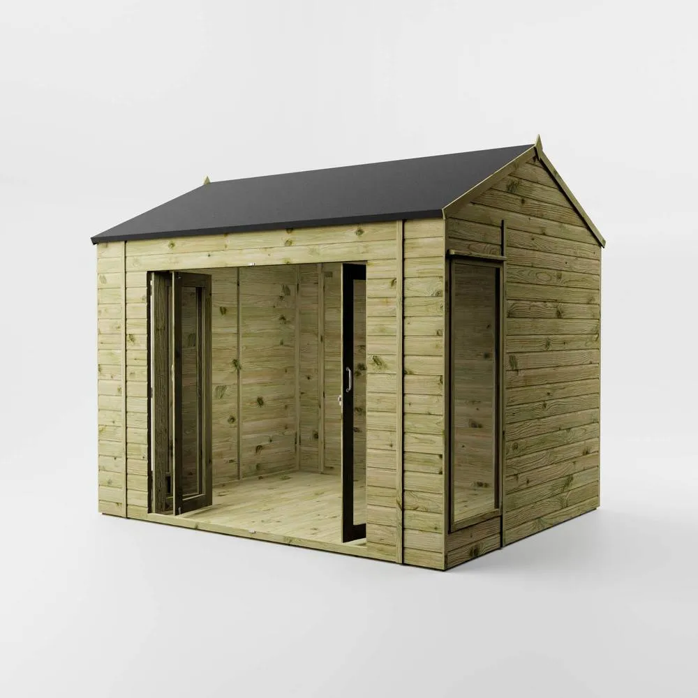 Mercia 10 x 8 Feet Vermont Summerhouse - L248.9 x W298.6 x H260.4 cm - Brown 3