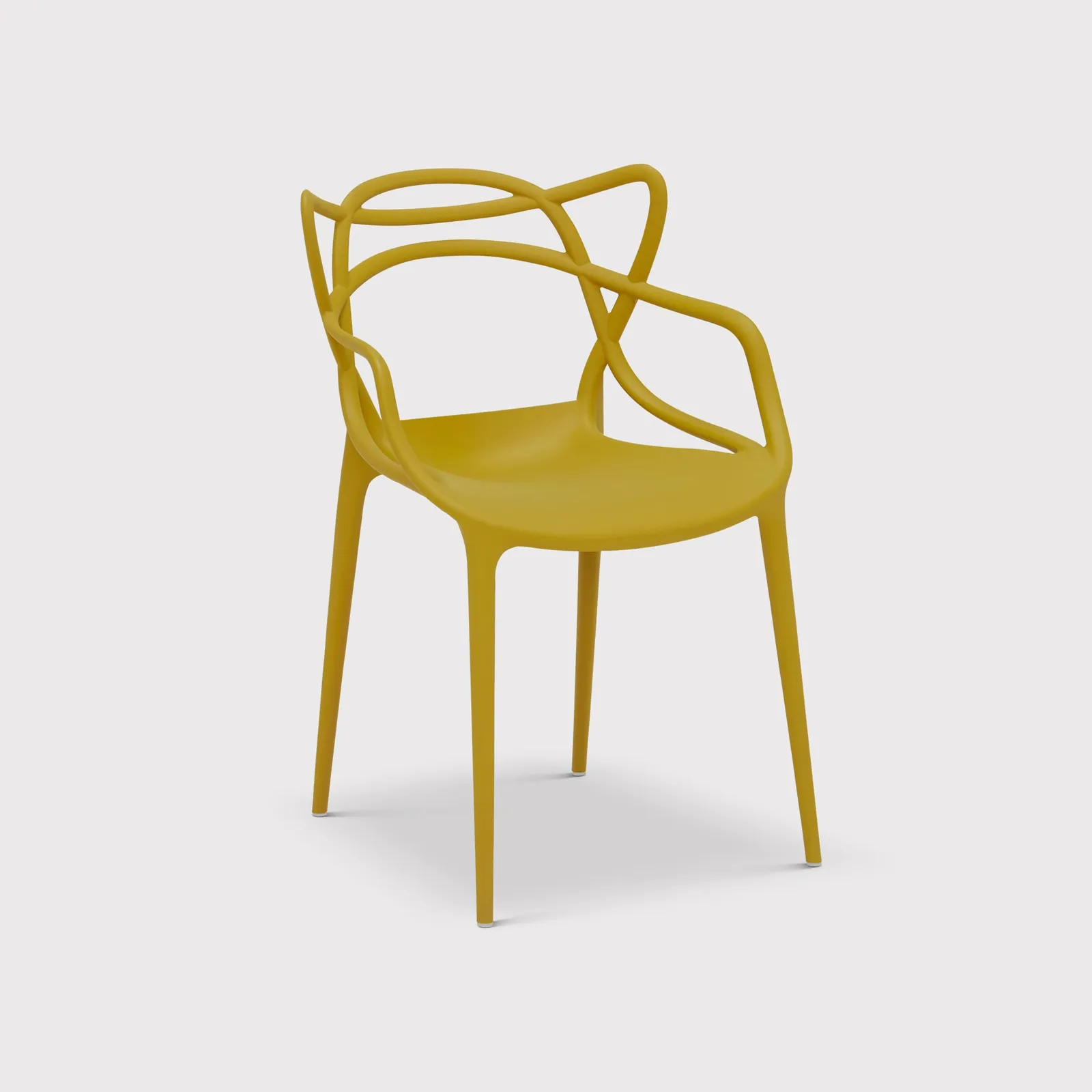 Kartell Masters Dining Chair, Yellow Plastic | Barker & Stonehouse 2