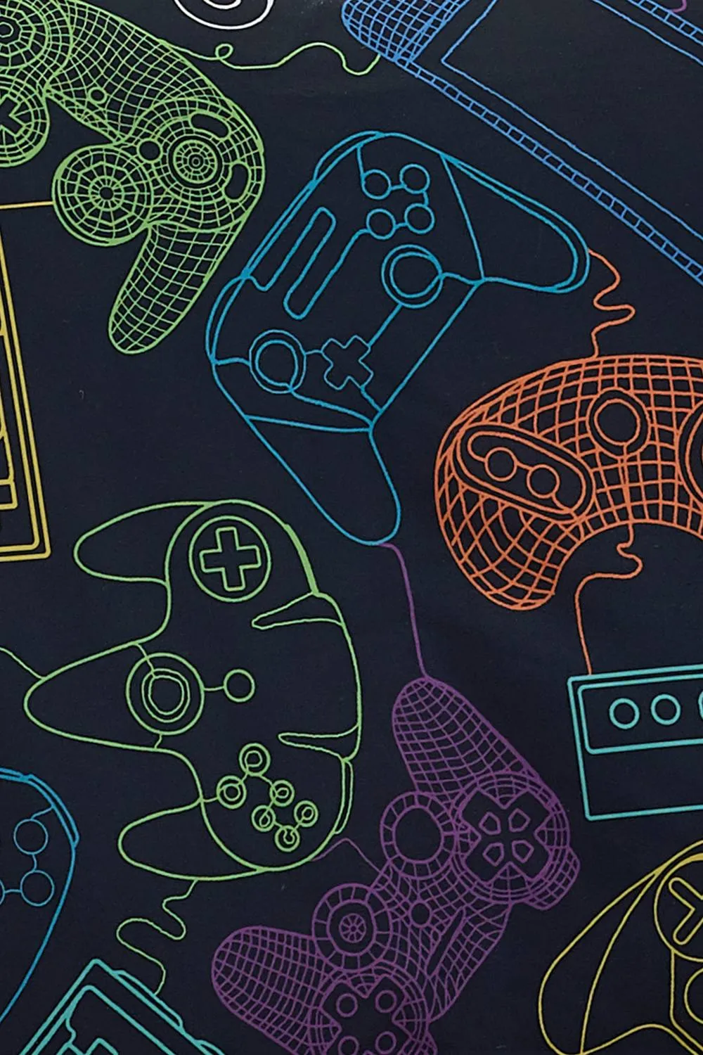 Catherine Lansfield 'Power Up Gamer' So Soft Fitted Sheet in Black 2