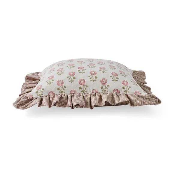 Lizzy Tile Frilled Square Cushion Cover 5