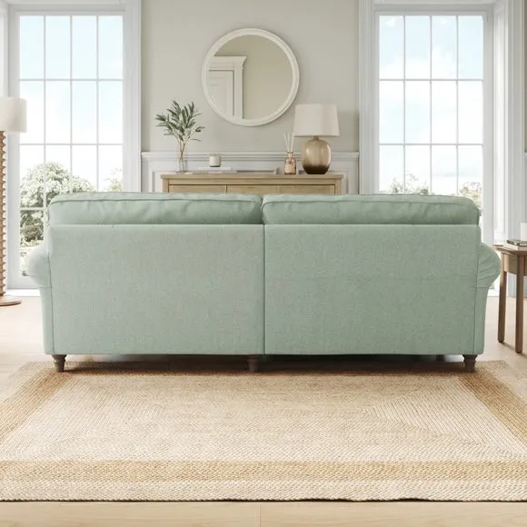 Flori Soft Chenille Corner Chaise Sofa 3