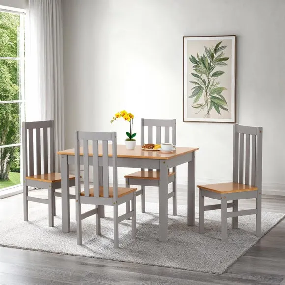 Ludlow Dining Table with 4 Dining Chairs