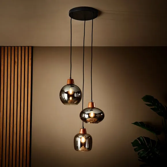 Bowen Industrial 3 Light Adjustable Cluster Ceiling Light 2