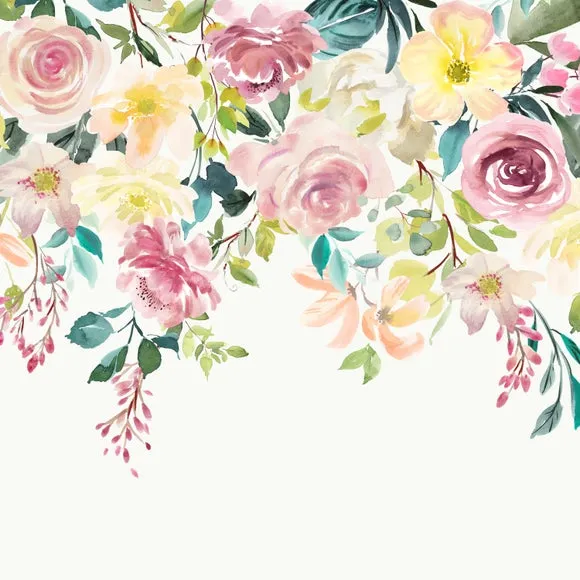 Watercolour Florals Wall Mural 5