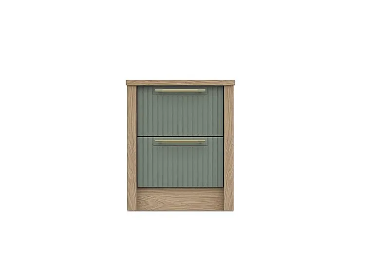 Chelsea 2 Drawer Bedside Cabinet with Gold Handles