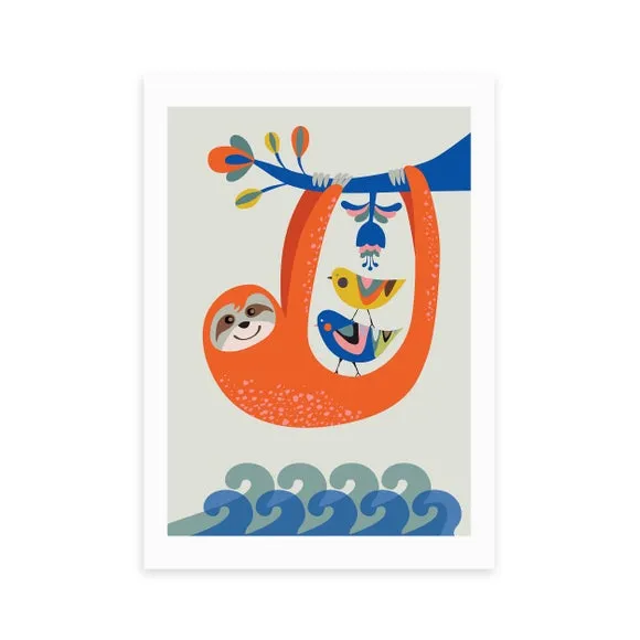 East End Prints Sloth Print by Rachel Lee 2