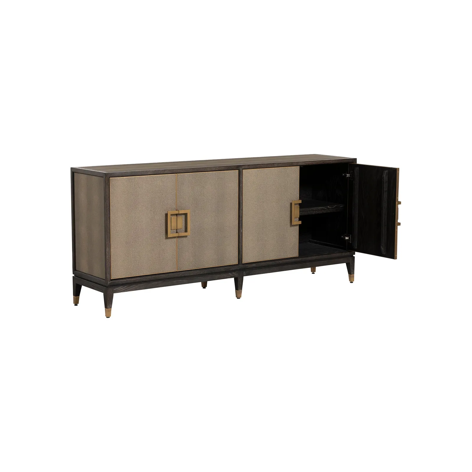 Nerina 4 Door Sideboard, Gold Oak | Barker & Stonehouse 4