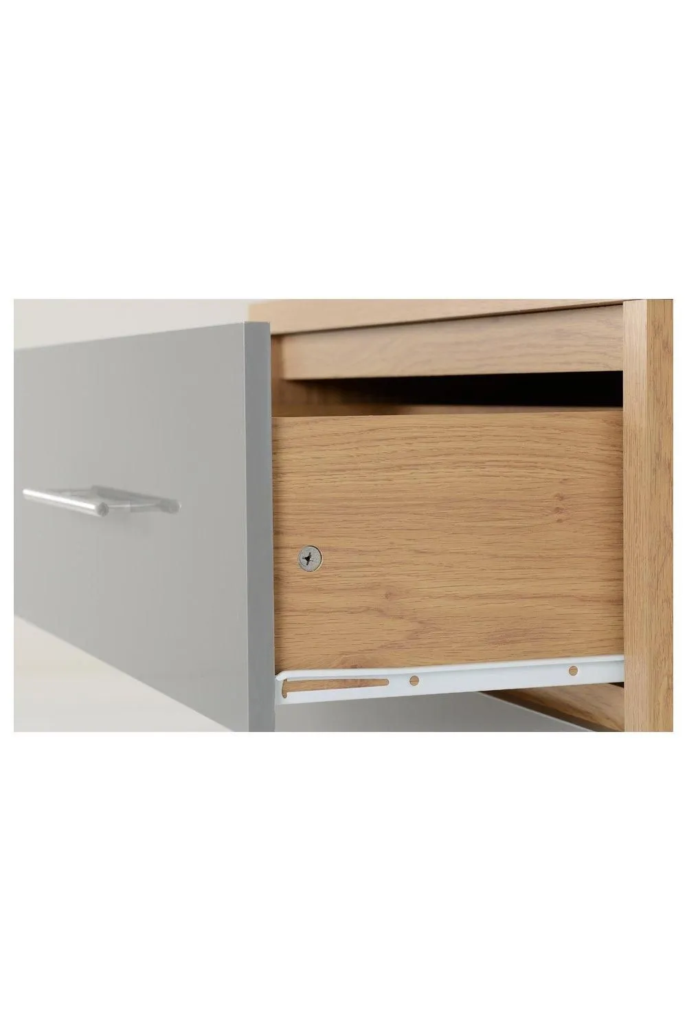 Seconique Seville 3 Drawer Chest in Grey 4