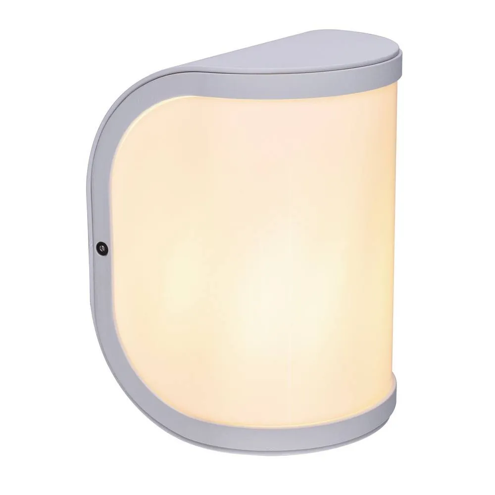 Netlighting Segga Outdoor Flush Wall Lamp White IP44 1x E27