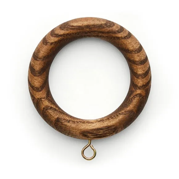 Pack of 6 Ashwood Curtain Rings