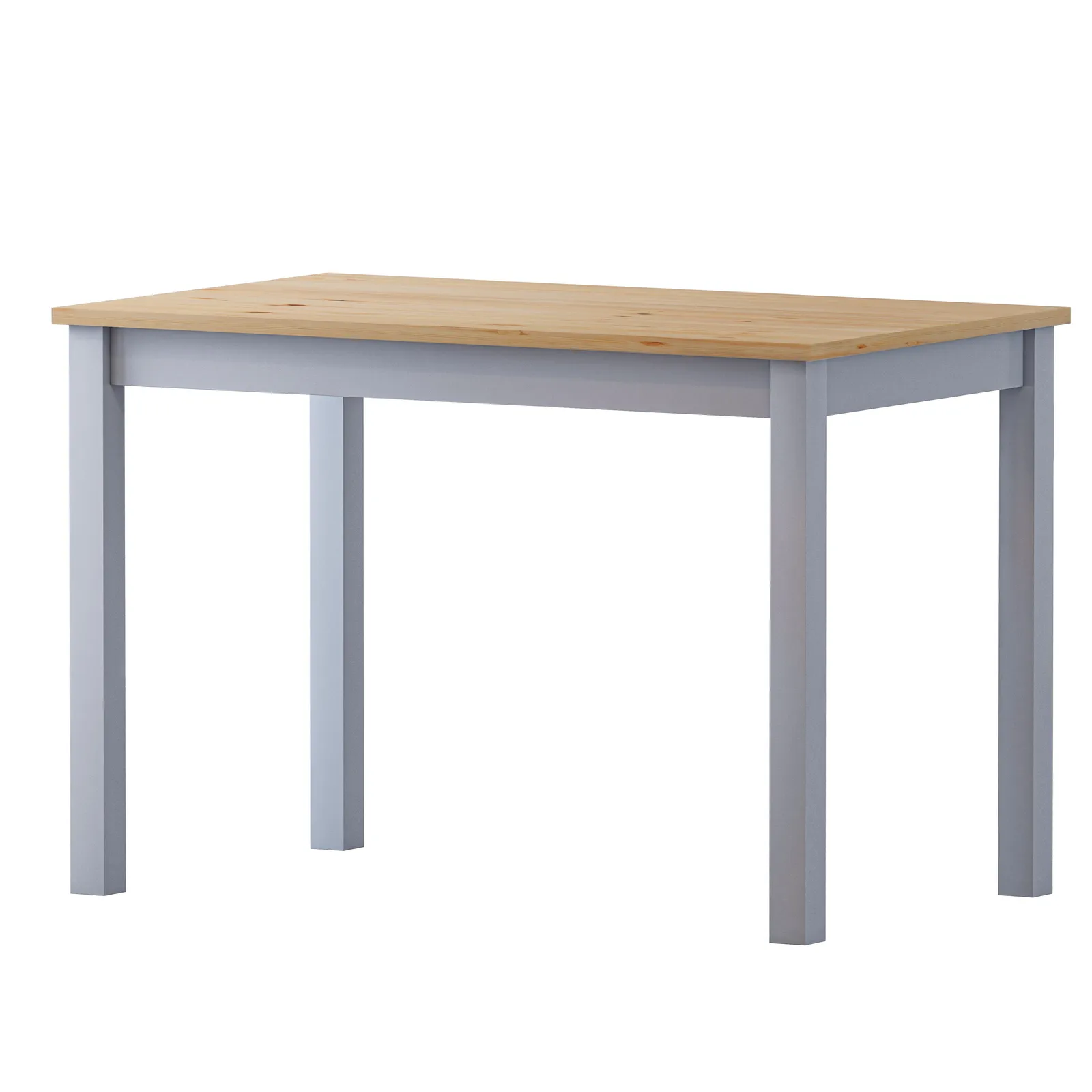 Comfy Living Ltd 5 Piece Wooden Dining Set Grey With Natural Tabletop 3