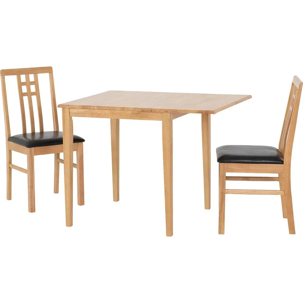 Seconique Vienna Drop Leaf Dining Set in Natural 3