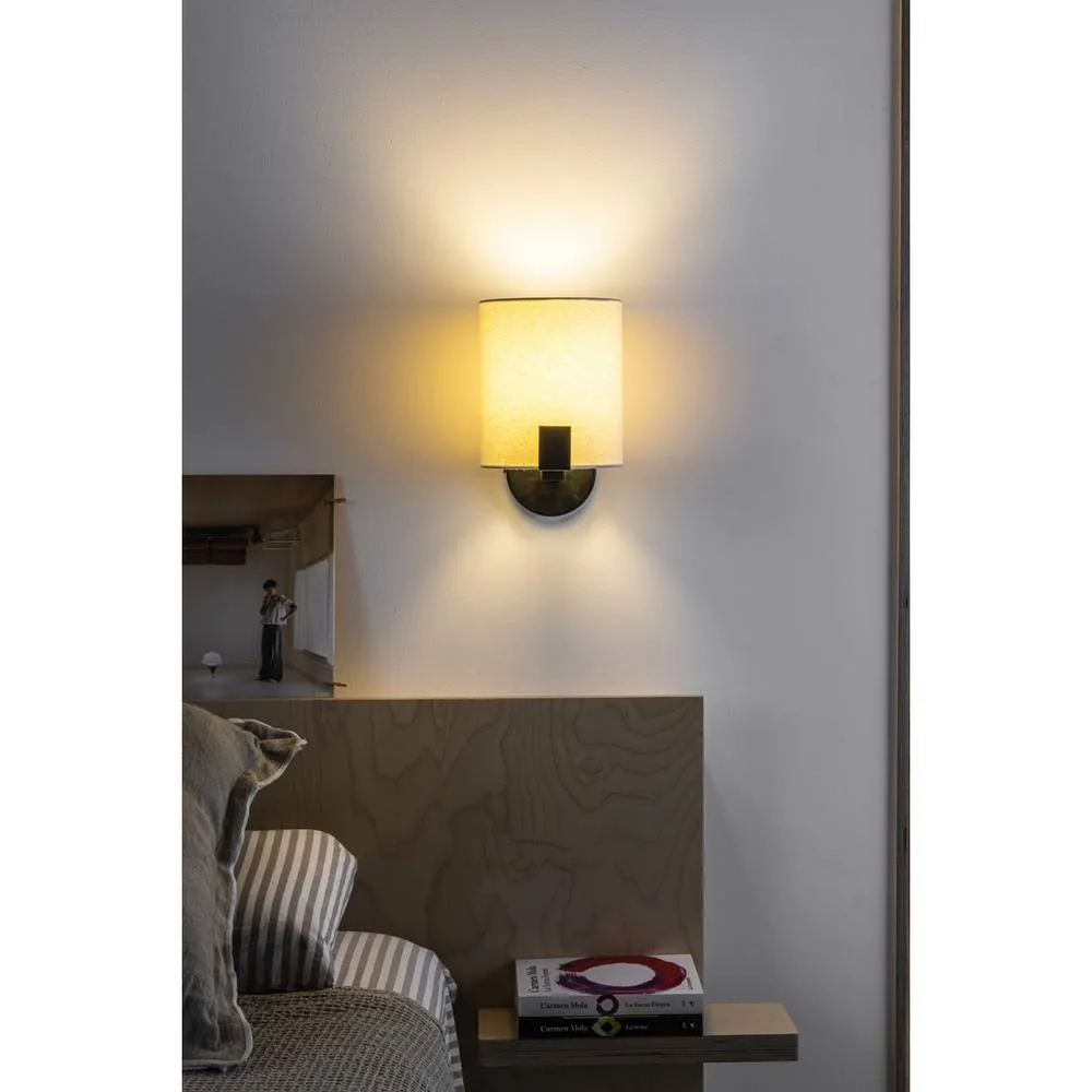 Netlighting Nila Reading Light Matt Black With Off-White Shade 2
