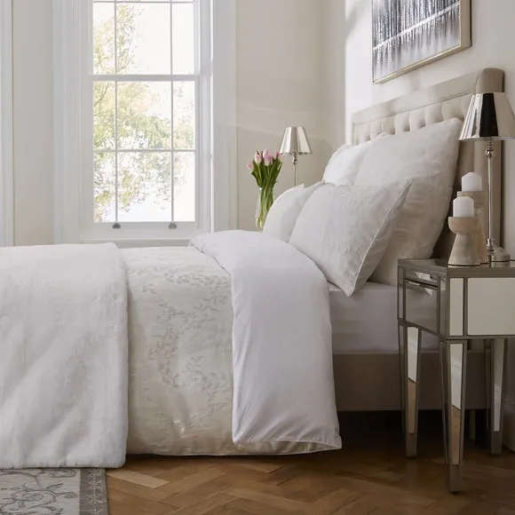 Dorma Purity Faux Fur Bedspread 3