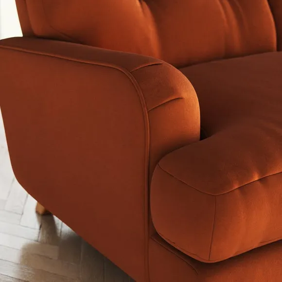 Martha Matte Plush Velvet Snuggle Sofa 5