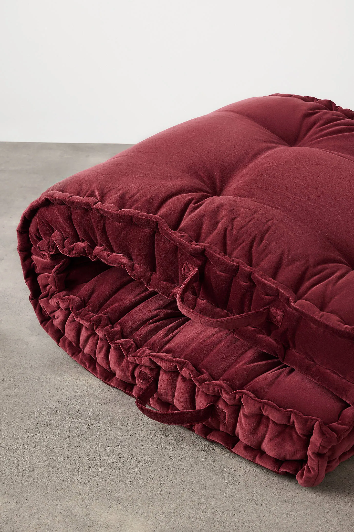 Rohini Cabernet Velvet Daybed Cushion - Maroon 4