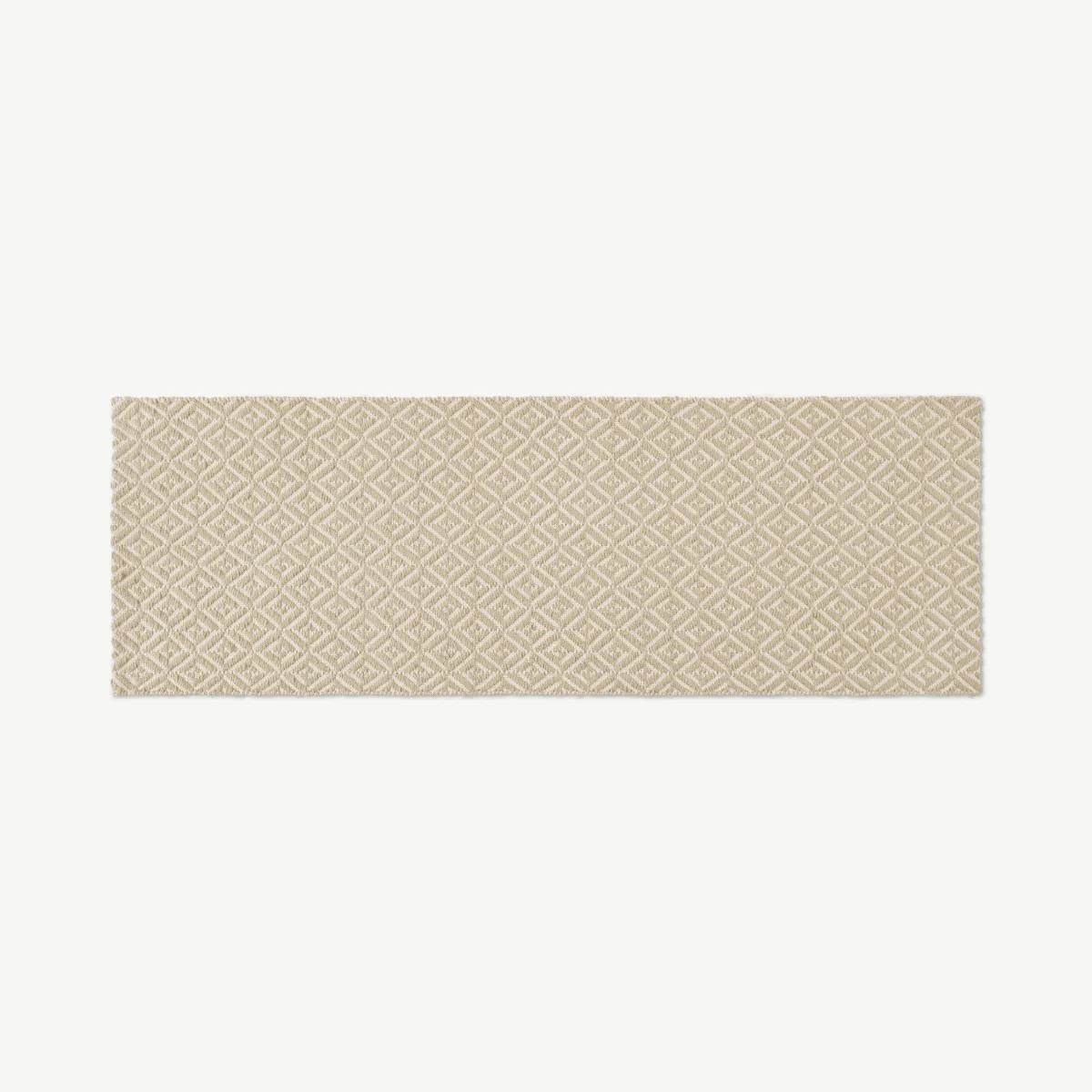 Mira Flatweave Runner, 66 x 200cm, Soft Taupe