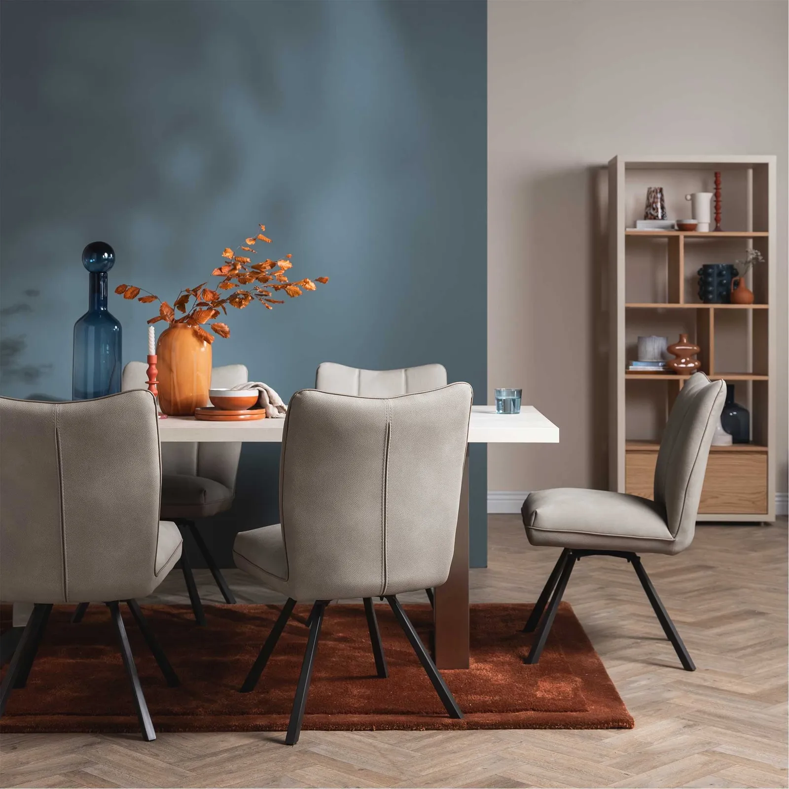 Bridgford Swivel Dining Chair, Neutral | Barker & Stonehouse 2