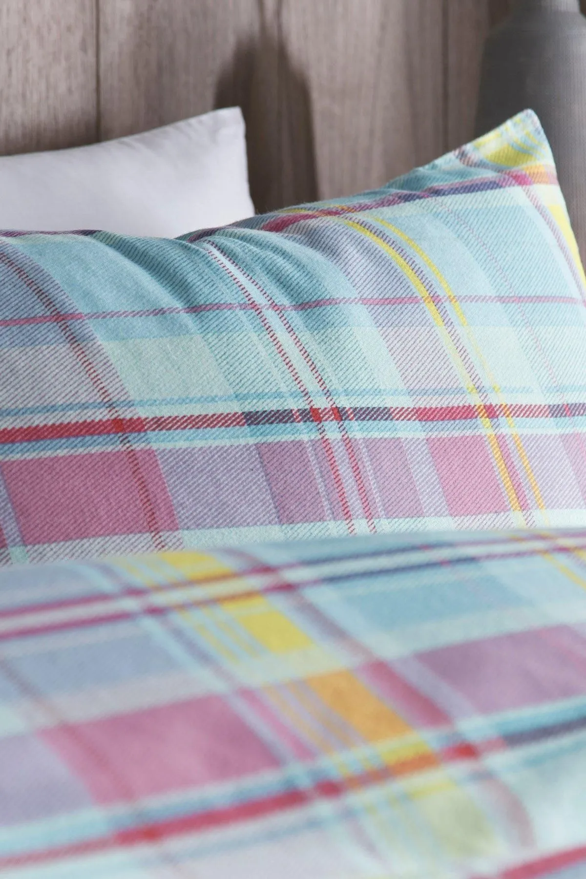 Appletree 'Applecross Check' 100% Brushed Heavyweight Cotton Duvet Cover Set 5