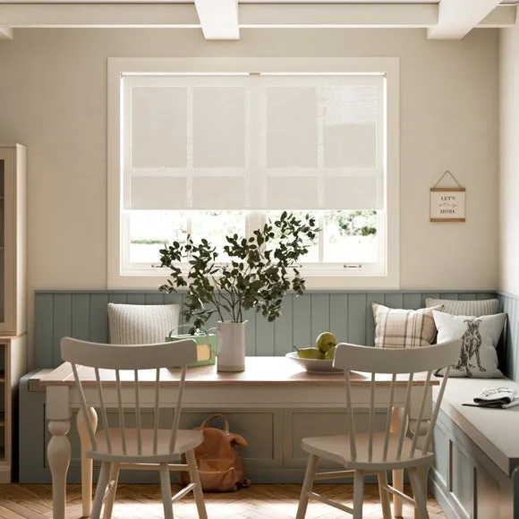 Semi Sheer Dotty Stripe Daylight Roller Blind