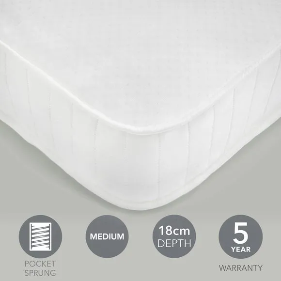 Dunelm Rolled 400 Pocket Sprung Mattress