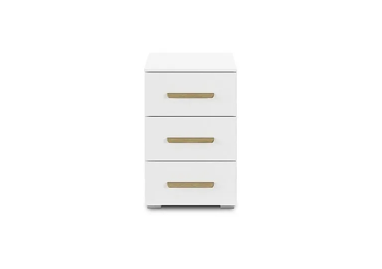 Flavia 3 Drawer Decor Bedside Cabinet