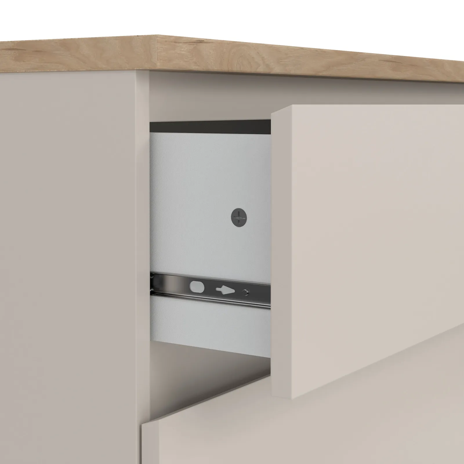 Furniture To Go Naia Chest of 3 Drawers in Beige 6