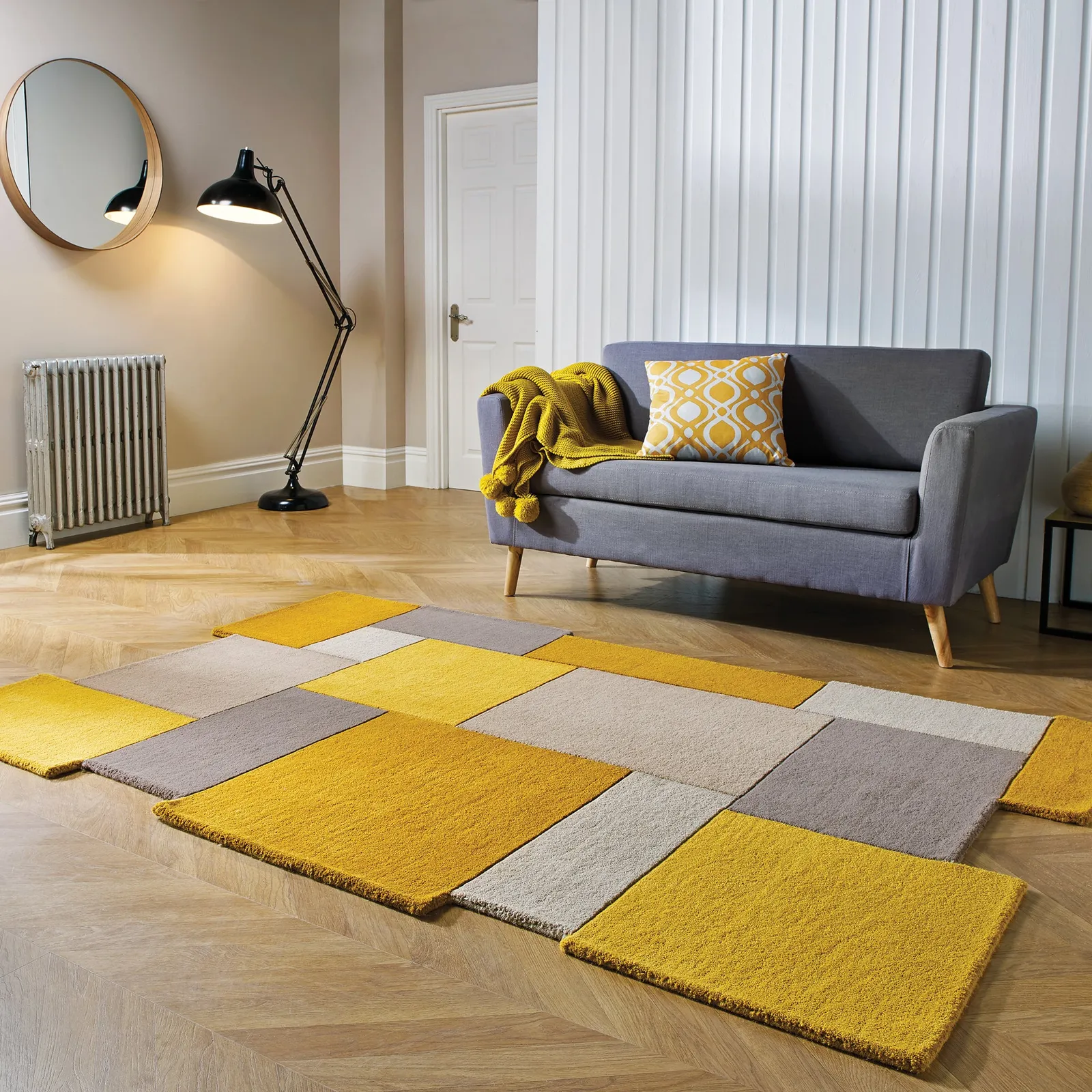 Collage Modern Cut-Out Wool Rug 1
