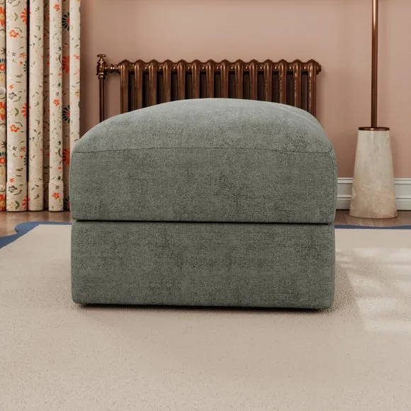 Hattie Tonal Plush Chenille Storage Footstool 3
