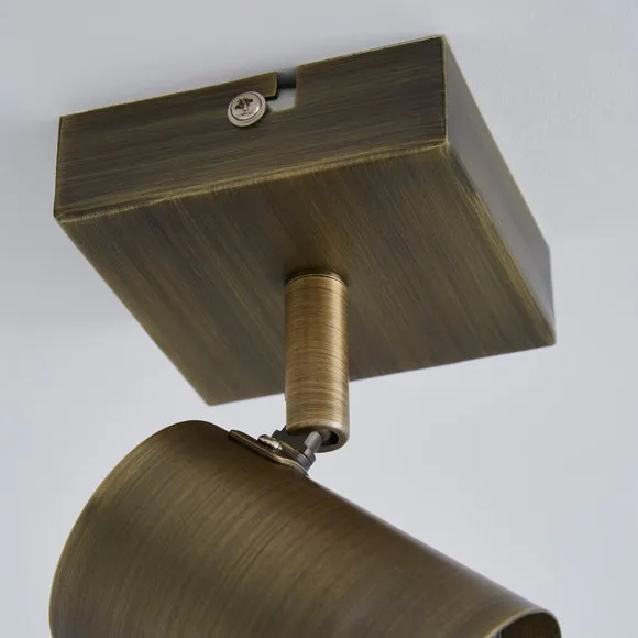 Newark Antique Bronze Semi Flush Spotlight 4
