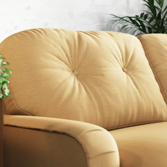 Martha Slub Faux Linen Corner Chaise Sofa 6