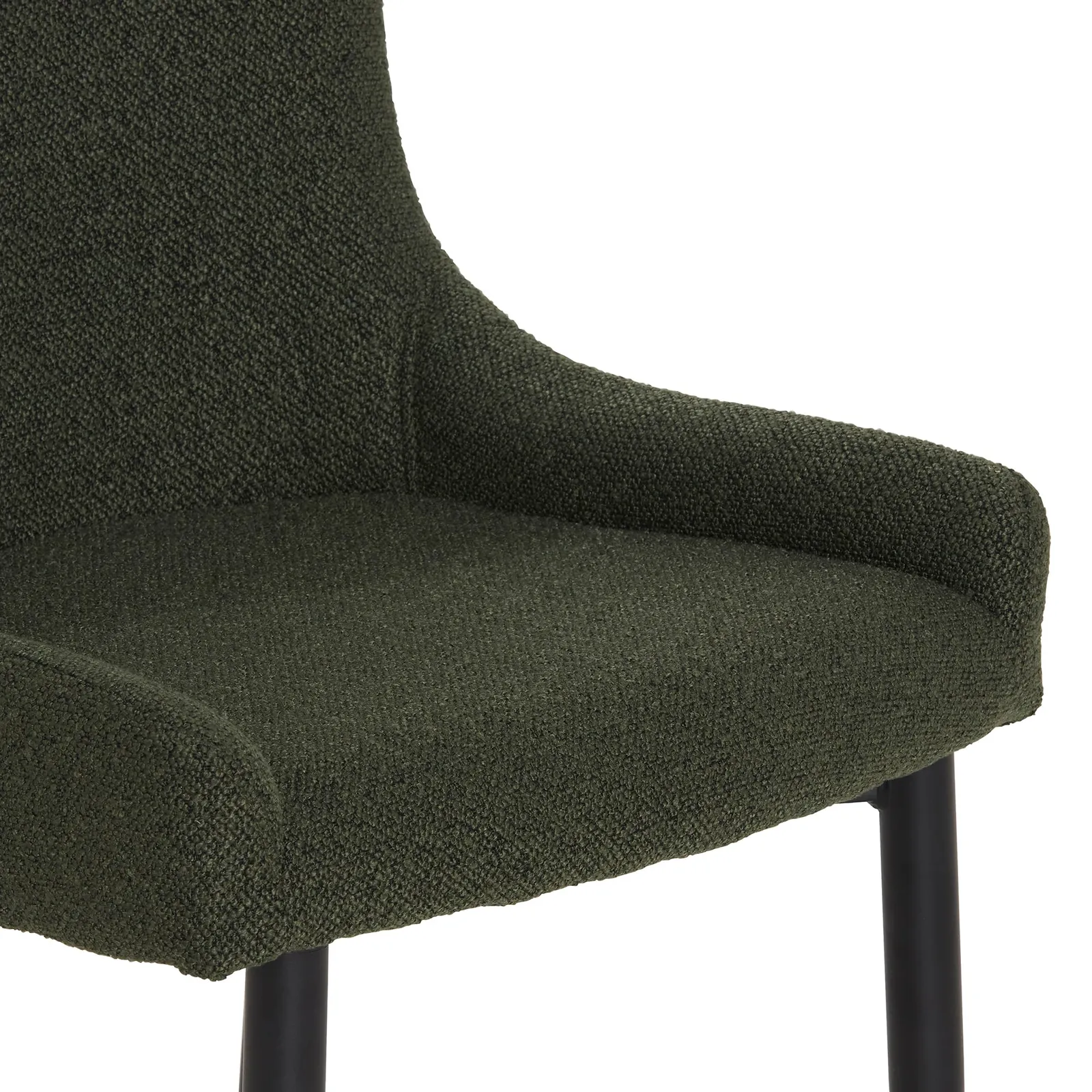 Timmins Dining Chair, Green Boucle | Barker & Stonehouse 6