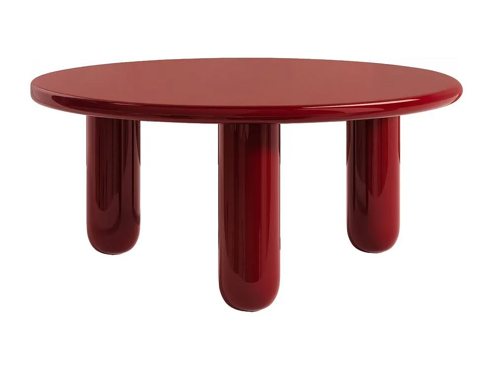 Vente-unique MDF Coffee Table - Lacquered Red - BENESA