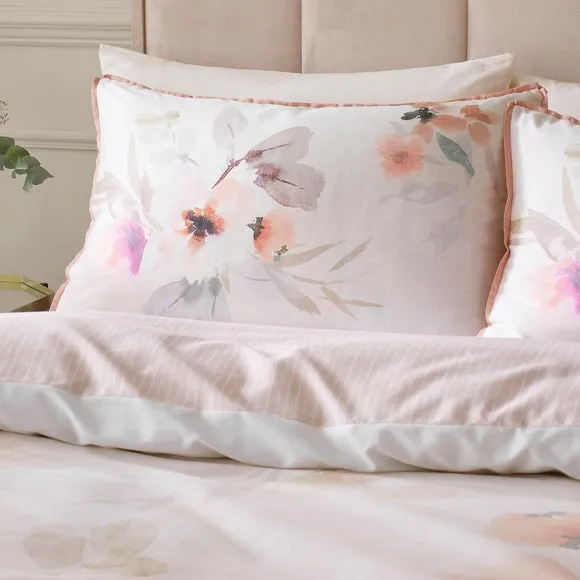 Soiree Mia Floral Blooms 100% Cotton Duvet Cover & Pillowcase Set 4
