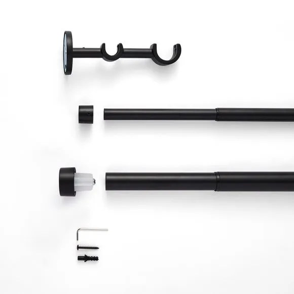 Trinity Double Layer Extendable Metal Curtain Pole 2