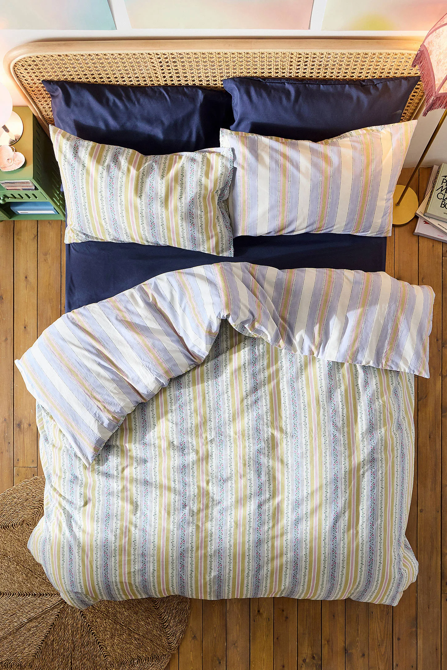 Darla Multi Stripe Reversible Duvet Set