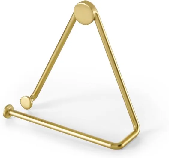 Bran Toilet Roll Holder, Brushed Brass