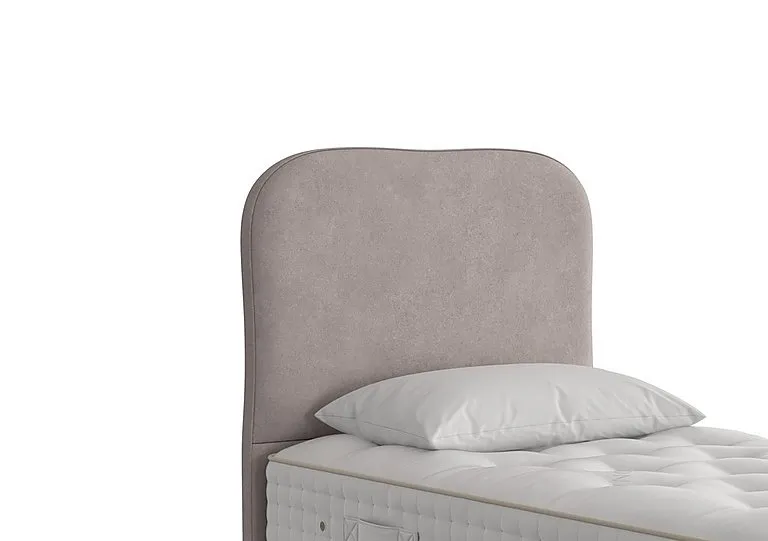 Lennox Floor Standing Headboard - Single - Faux Suede Dove