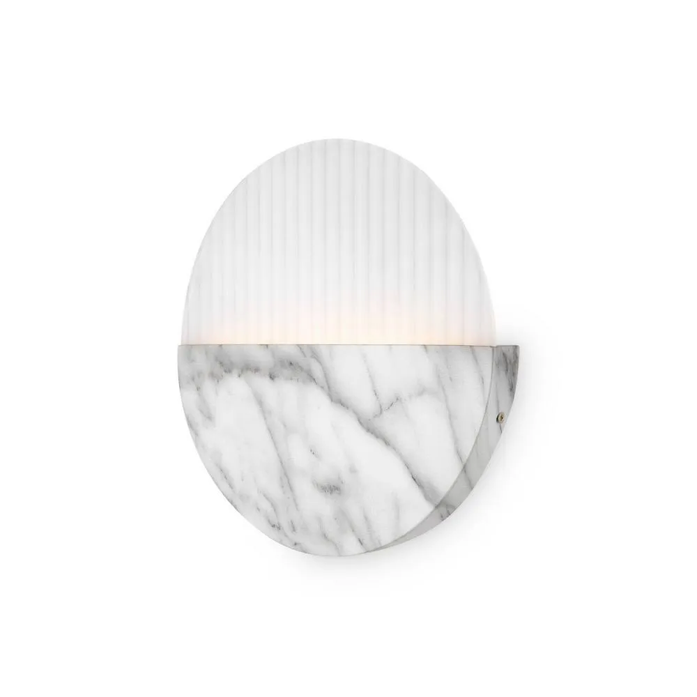 Netlighting Jupiter Modern Integrated LED Wall Lamp Marble 3000K 200lm White Shade 2